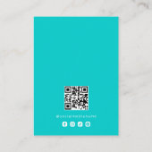 Basisch Blaues Robin-Ei-Schmuckdisplay-Logo TMF26 Visitenkarte (Rückseite)
