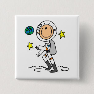 Basische Astronauten T-Shirts und Geschenke Button