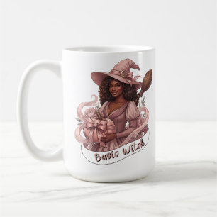 Basische Hexe Black Girl Magic Rosa Kürbis Kaffeetasse
