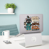 Basische Hexe Extra Kaffee Null Leute Autoaufklebe Aufkleber (Laptop auf Schreibtisch)