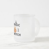 Basische Hexen-Kaffeetasse Mattglastasse (VorderseiteRechts)