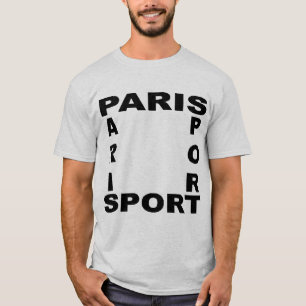 Basische T-Shit-Asche PARIS SPORT T-Shirt