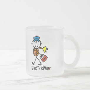 Basiselektriker T-Shirts und Geschenke Mattglastasse