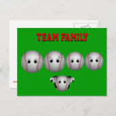 Basisfamilie Postkarte (Vorne/Hinten)