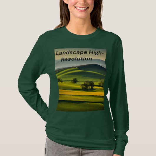 Basishemd mit langen Ärmeln – Hochauflösendes Mini T-Shirt (Vorderseite)