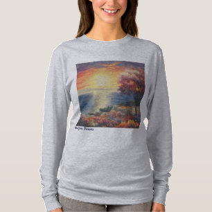 Basisherren-Langarm-T-Shirt für Damen T-Shirt