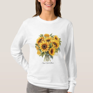 Basisherren-Langarm-T-Shirt für Damen T-Shirt