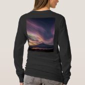 Basisherren-Langarm-T-Shirt für Damen T-Shirt (Rückseite)