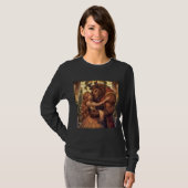 Basisherren-Langarm-T-Shirt für Damen T-Shirt (Vorne ganz)