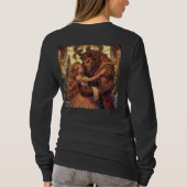 Basisherren-Langarm-T-Shirt für Damen T-Shirt (Rückseite)