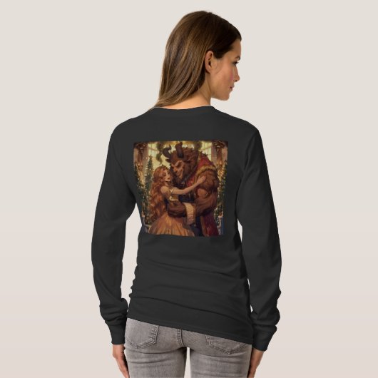 Basisherren-Langarm-T-Shirt für Damen T-Shirt (Schwarz voll)