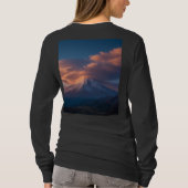 Basisherren-Langarm-T-Shirt für Damen T-Shirt (Rückseite)