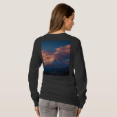 Basisherren-Langarm-T-Shirt für Damen T-Shirt (Schwarz voll)