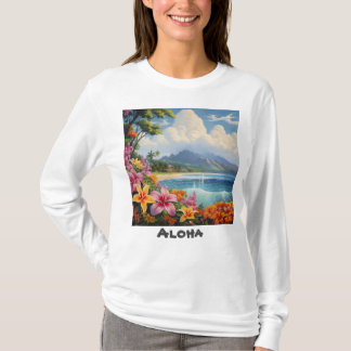 Basisherren-Langarm-T-Shirt für Damen T-Shirt