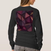 Basisherren-Langarm-T-Shirt für Damen T-Shirt (Rückseite)