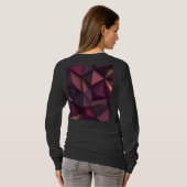 Basisherren-Langarm-T-Shirt für Damen T-Shirt (Schwarz voll)