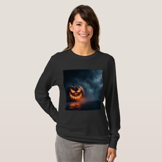 Basisherren-T-Shirt mit langen Ärmeln für Damen T-Shirt (Vorne ganz)