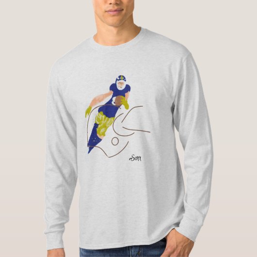 Basishirt mit langen Ärmeln: Der Kickoff T-Shirt (Vorderseite)