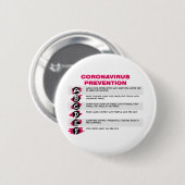 Basisinformation zu Coronavirus Button (Vorne & Hinten)