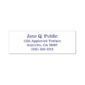 Basisinformationsname Adresse Staat Stadt Zip Tele Permastempel (Design)