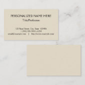 Basiskarte, Berufliche Visitenkarte (Vorne/Hinten)