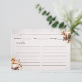 Basiskarte für Zucker und Gewürz Begleitkarte (Stehend Vorderseite)