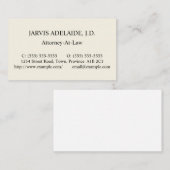 Basiskarte, minimale und Schlichte Visitenkarte (Vorne/Hinten)