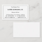 Basiskarte, Minimalistische Visitenkarte (Vorne/Hinten)