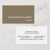 Basiskarte und minimale Berufliche Visitenkarte (Vorne/Hinten)