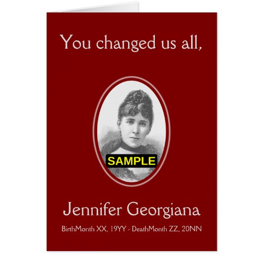 Basiskarte und Personalisierte Erinnerungskarte (Vorne)