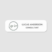 Basiskräfte für das benutzerdefinierte Firmenlogo Namensschild (Vorderseite)