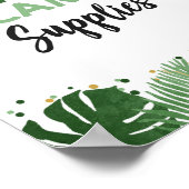 Basislager - Tropische Safari Geburtstagszeichen Poster (Ecke)