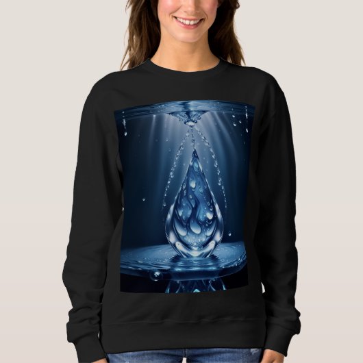 Basisschwenkshirt für Damen Sweatshirt (Vorderseite)