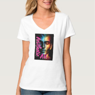 Basist-Shirt mit V-Ausschnitt für Damen T-Shirt