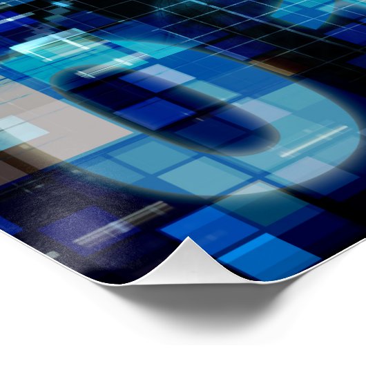Basistechnologie für digitales Bild - Hintergrund Poster (Ecke)