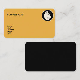 BASISTEMPLATE-GESCHÄFTSKARTE Haarsalon Visitenkarte