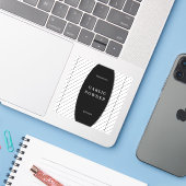 Basistext Minimal Kitchen Pantry Jar Label (Laptop mit iPhone)