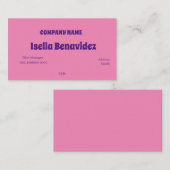 BASISVORLAGENKARTE VISITENKARTE (Vorne/Hinten)