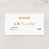 BASISVORLAGENKARTE VISITENKARTE (Vorderseite)