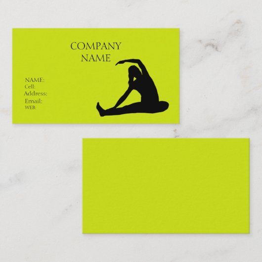 BASISVORLAGENKARTE VISITENKARTE (Vorne/Hinten)