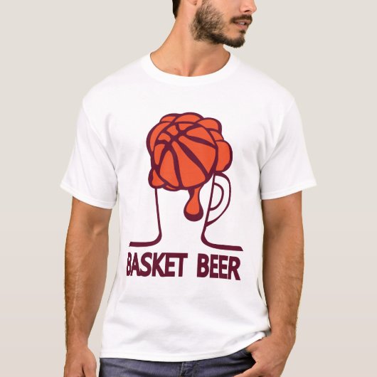 Baskbeer Glas Humor Sport 1 T-Shirt (Vorderseite)