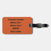 Baskeball Gewohnheits-Gepäckanhänger Gepäckanhänger (Rückseite horizontal)