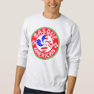 Baskenamerikana Euskara Lauburu Cross Sweatshirt