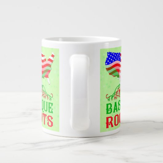 Baskenamerikanische Wurzeln Jumbo-Tasse (Rückseite)