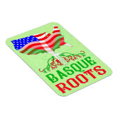 Baskenamerikanische Wurzeln Magnet (Rechte Seite)