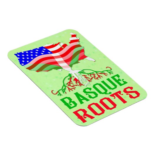 Baskenamerikanische Wurzeln Magnet (Rechte Seite)