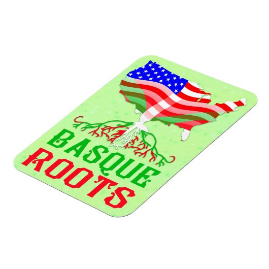 Baskenamerikanische Wurzeln Magnet (Linke Seite)