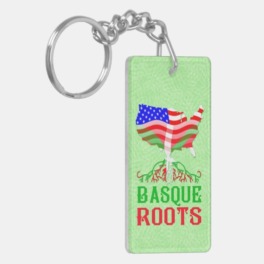 Baskenamerikanischer Roots Keyring Schlüsselanhänger (Vorderseite links)