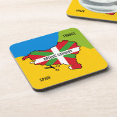 Baskenflagge Ikurriña, Unabhängigkeit des Baskenla Getränkeuntersetzer (Linke Seite)