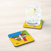 Baskenflagge Ikurriña, Unabhängigkeit des Baskenla Getränkeuntersetzer (Rechte Seite)